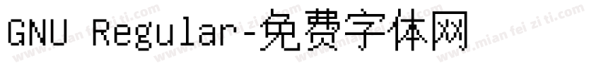 GNU Regular字体转换